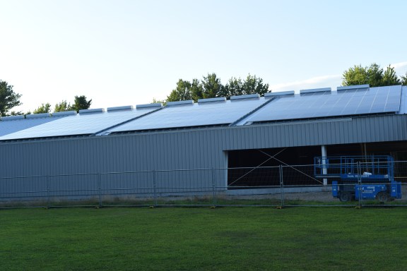 The Arena's Solar PV panels.